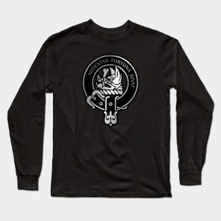 Clan MacKinnon Crest & Tartan Long Sleeve T-Shirt